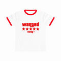 WANTED RAGLAN BASEBALL TEE